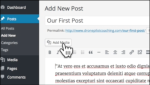 add media using wordpress