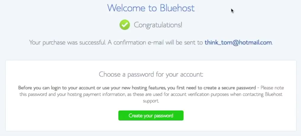 Choose a password. Purchase confirmation for. Confirm email. The purchase was successful. Success purchased!.